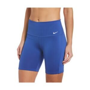 Nike Performance Women's Kick Swim Bike Shorts 6" Inseam Blue NESSB211-418 Sz S